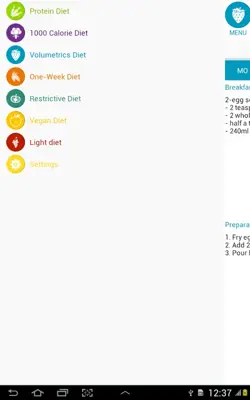 Diet android App screenshot 3