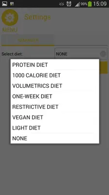 Diet android App screenshot 8